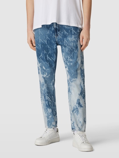 Calvin Klein Jeans Jeans met all-over motief Jeansblauw - 4