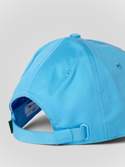 Lacoste Baseballpet met logopatch in effen design Bleu - 3