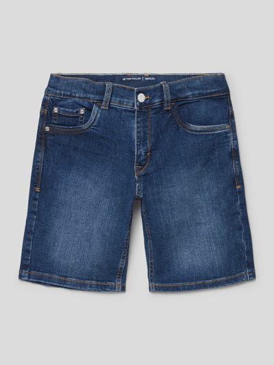 Tom Tailor Jeansshorts mit Label-Details Blau 1