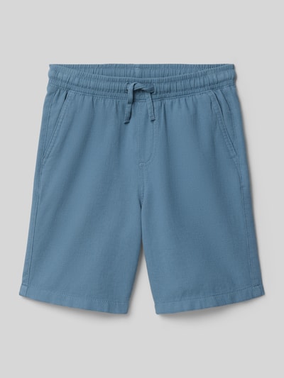 JACK & JONES Shorts mit Strukturmuster und elastischem Bund Modell 'JAIDEN' Rauchblau 1
