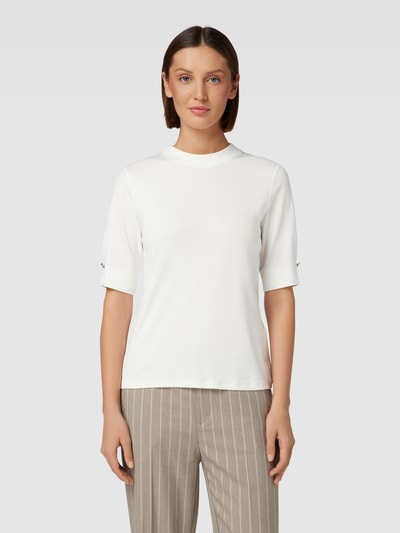 Marc Cain T-Shirt mit Zierknöpfen Offwhite 4