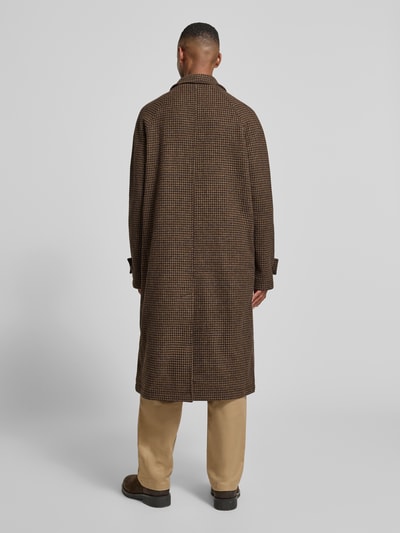 Forét Mantel aus Wolle mit Ärmelriegeln Modell 'PINE' Mittelbraun 5