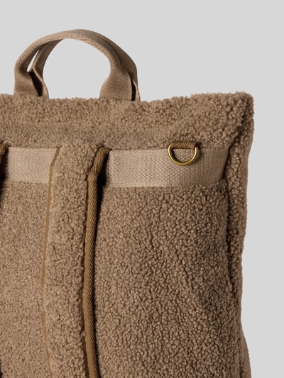 STUDIO NOOS Rucksack mit Logo-Patch Modell 'Teddy' Mittelbraun 3