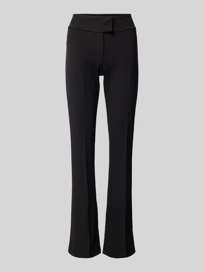 Gina Tricot Slim Fit Stoffhose mit Bügelfalten Black 2