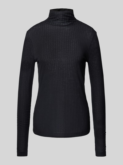 JAKE*S STUDIO WOMAN Longsleeve mit Strukturmuster Black 1