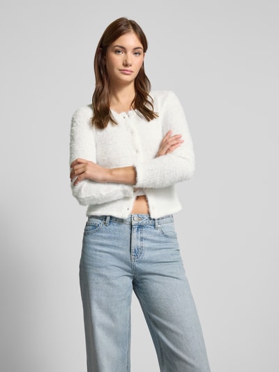 Gina Tricot Cardigan mit Rundhalsausschnitt Offwhite 3