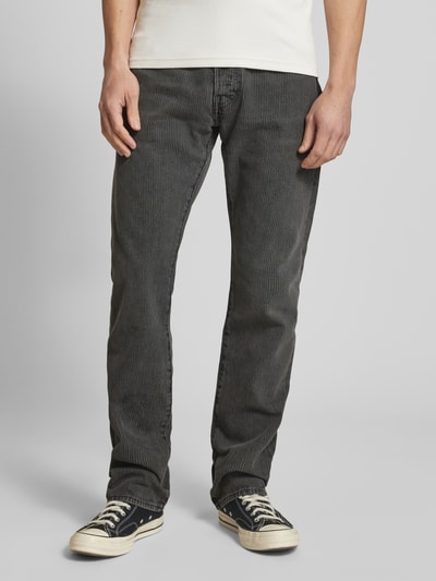 Levi's® Regular fit broek in 5-pocketmodel, model '501' Donkergrijs - 4