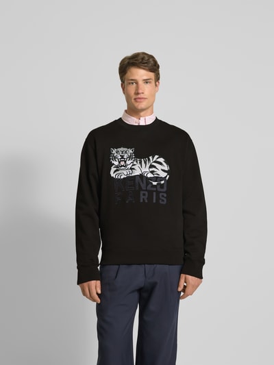 Kenzo Sweatshirt mit Label-Print Black 4