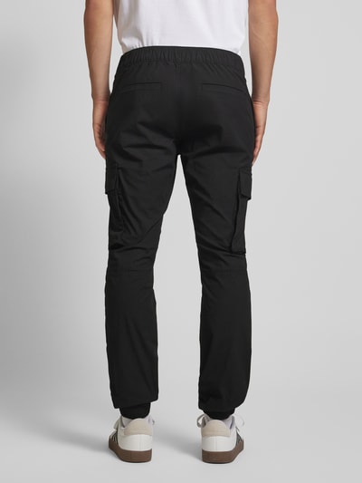 Calvin Klein Jeans Skinny fit cargobroek met labelpatch Zwart - 5