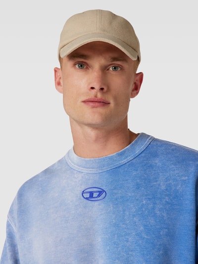 Diesel Oversized Sweatshirt im Batik-Look Bleu meliert 3