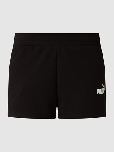 Puma Regular fit sweatshorts met logoprint  Zwart - 2