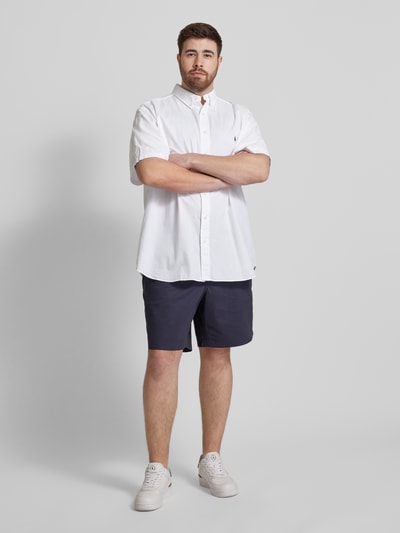 Polo Ralph Lauren Big & Tall Koszula casualowa PLUS SIZE o kroju relaxed fit z rękawem o dł. 1/2 Biały 1