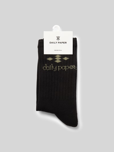 DAILY PAPER Socken mit Label-Print Black 3