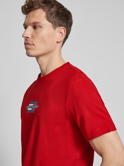 Tommy Hilfiger Regular Fit T-Shirt aus reiner Baumwolle Rot 3