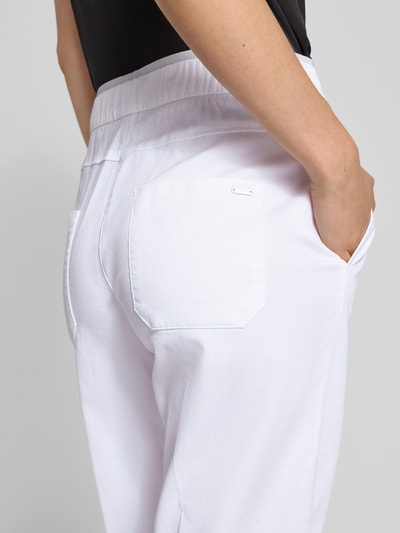 TONI chino met elastische band model 'Sue' Wit - 3