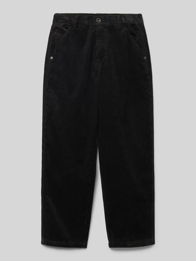 Garcia Spodnie sztruksowe z wpuszczanymi kieszeniami w stylu francuskim Czarny 1