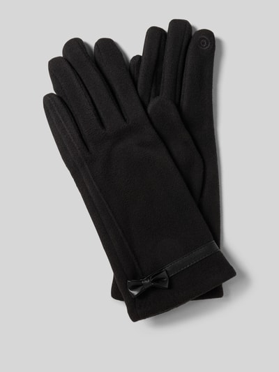 EEM Regular Fit Handschuhe mit Zierschleife Black 1