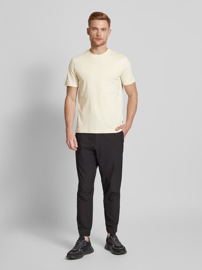 BOSS T-Shirt mit Label-Print Modell 'Thompson' Offwhite 1