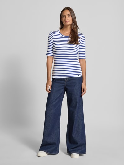 s.Oliver RED LABEL T-Shirt mit Rundhalsausschnitt und 1/2-Arm Marine 1