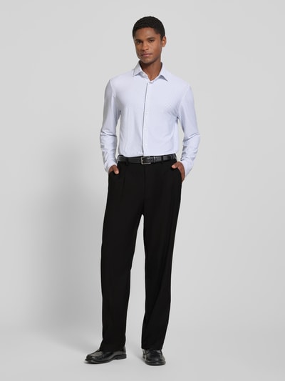 Jake*s Studio Men straight fit broek met viscose Zwart - 1