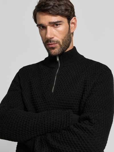 MCNEAL Strickpullover mit gerippten Abschlüssen Black 3