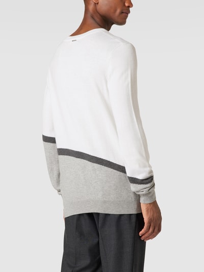 Antony Morato Strickpullover im Colour-Blocking-Design Offwhite 5