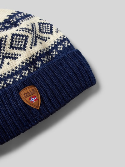 Dale of Norway Czapka beanie z detalem z logo Granatowy 2