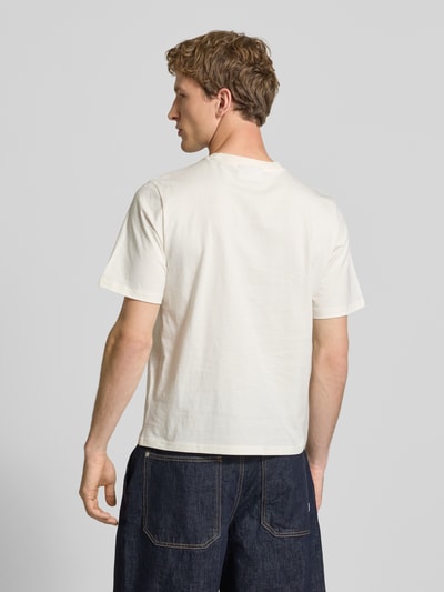 REVIEW t-shirt z nadrukiem z motywem i okrągłym dekoltem Złamany biały 5