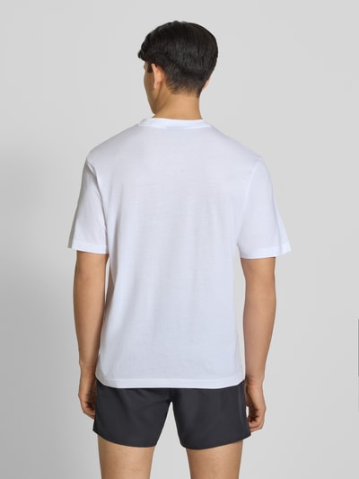 HUGO Blue t-shirt o kroju regular fit z czystej bawełny model 'NOGLASY' Biały 5