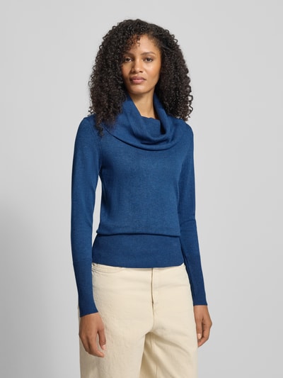 Soyaconcept Slim Fit Longsleeve aus Viskose-Mix Modell 'Dollie' Royal 4