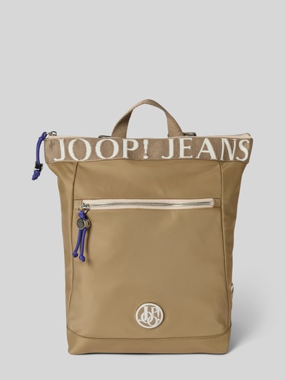 JOOP! Jeans Rucksack mit Label-Stitching Modell 'Elva' Schlamm 2