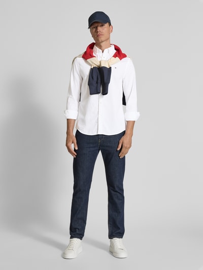 Tommy Hilfiger Slim Fit Freizeithemd aus reiner Baumwolle Weiss 1