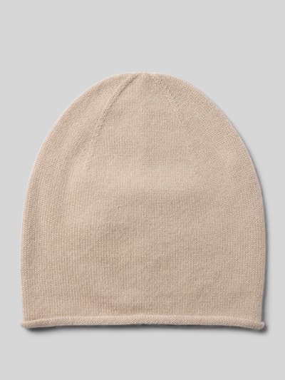Christian Berg Woman Kaschmirmütze mit Rollsaum Beige 1