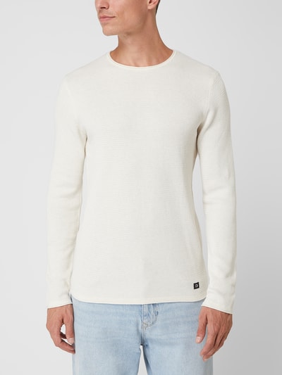 Tom Tailor Denim Pullover van katoen  Beige gemêleerd - 4