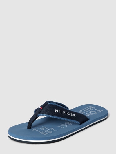 Tommy Hilfiger Teenslippers met labeldetail, model 'SPORTY' Bleu - 2