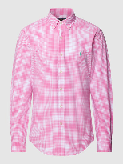 Polo Ralph Lauren Slim Fit Freizeithemd mit Vichy-Karo Rosa 2