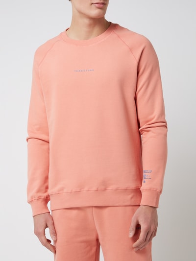 Colours & Sons Sweatshirt aus Baumwolle mit Brust-Logo Apricot 4