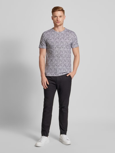 CK Calvin Klein Slim fit T-shirt met labeldetail, model 'BRUSH' Wit - 1