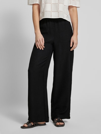 Vero Moda Regular Fit Weite Hose mit elastischem Bund Modell 'MELANEY' Black 4