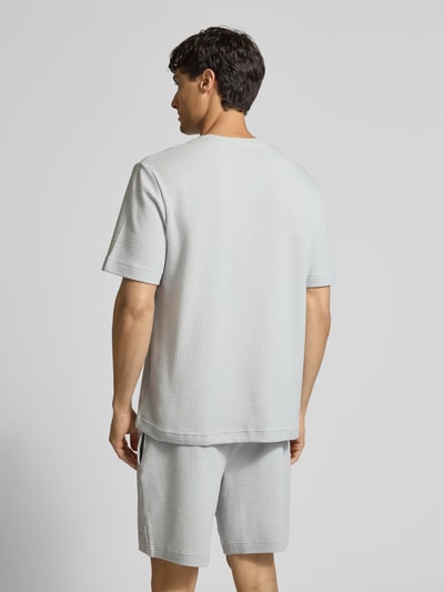 HUGO T-Shirt mit Label-Stitching Modell 'Austin' Hellgrau 5