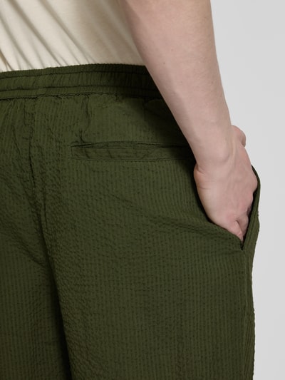 Redefined Rebel Loose Fit Stoffhose mit Strukturmuster Modell 'ANDY' Oliv 3