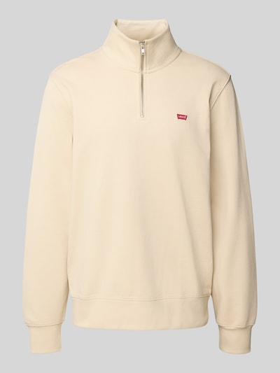 Levi's® Sweatshirt met schipperskraag en logopatch Beige - 2