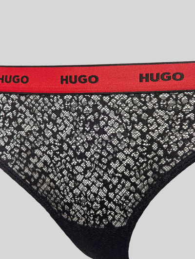 HUGO String mit elastischem Label-Bund Black 2