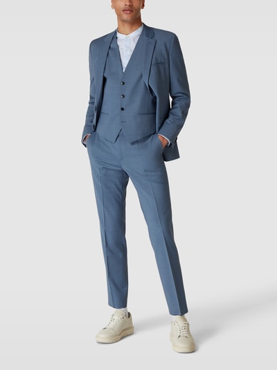 HUGO Gilet met contrast aan achterkant, model 'Vin' Bleu - 1