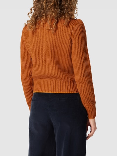 Scotch & Soda Gebreide pullover met structuurmotief Hazelnoot - 5