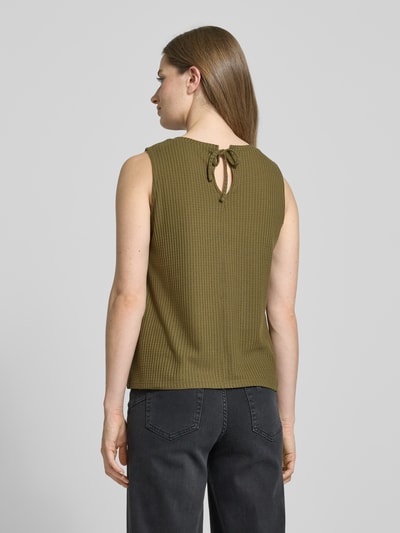 Tom Tailor Denim Loose fit top met wafelstructuur Olijfgroen - 5