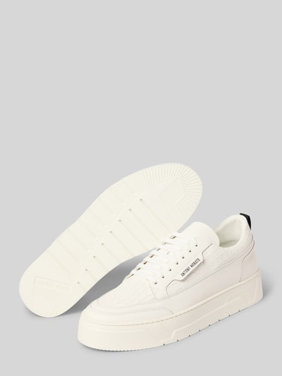 Antony Morato Sneakers van leer model 'FLINT ANIMAL' Wit - 4