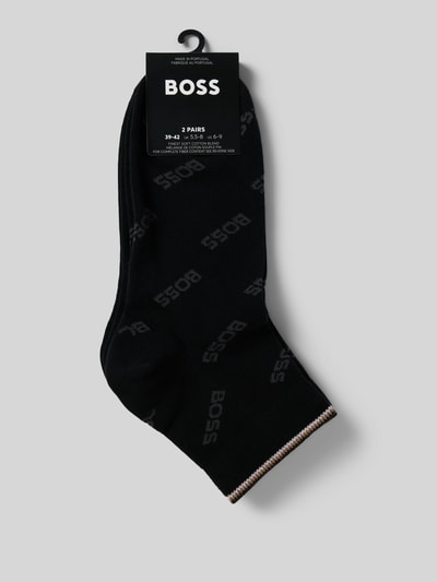 BOSS Socken mit Label-Print im 2er-Pack Black 3