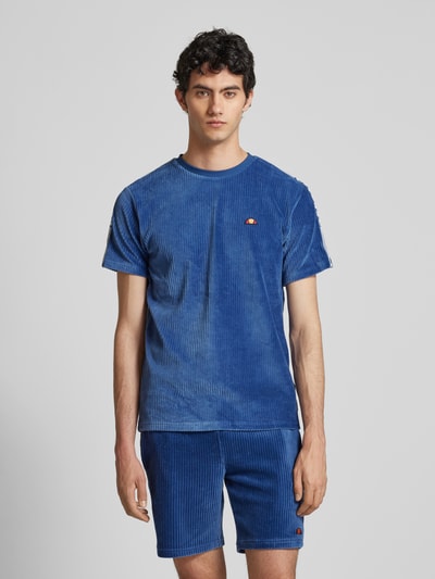 Ellesse T-Shirt mit Strukturmuster Modell 'MADORI' Blau 4