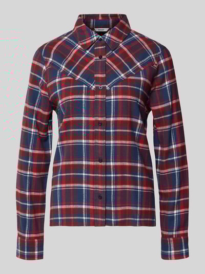 Mustang Overhemdblouse met knoopsluiting Bordeaux - 1